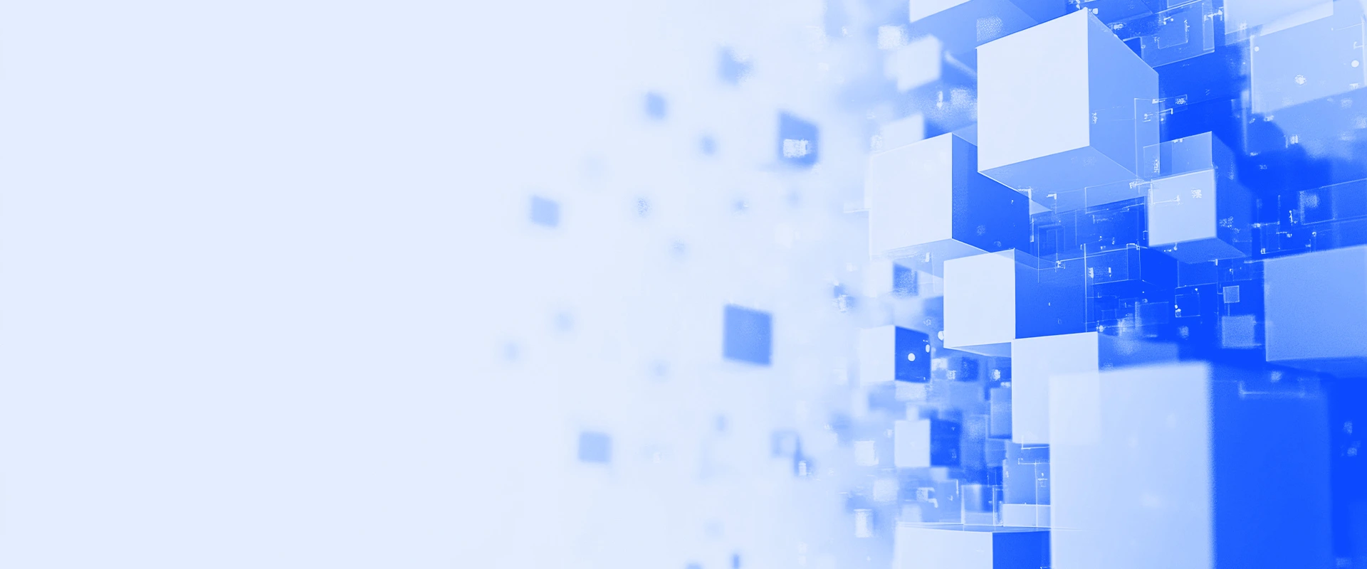 blue boxes background