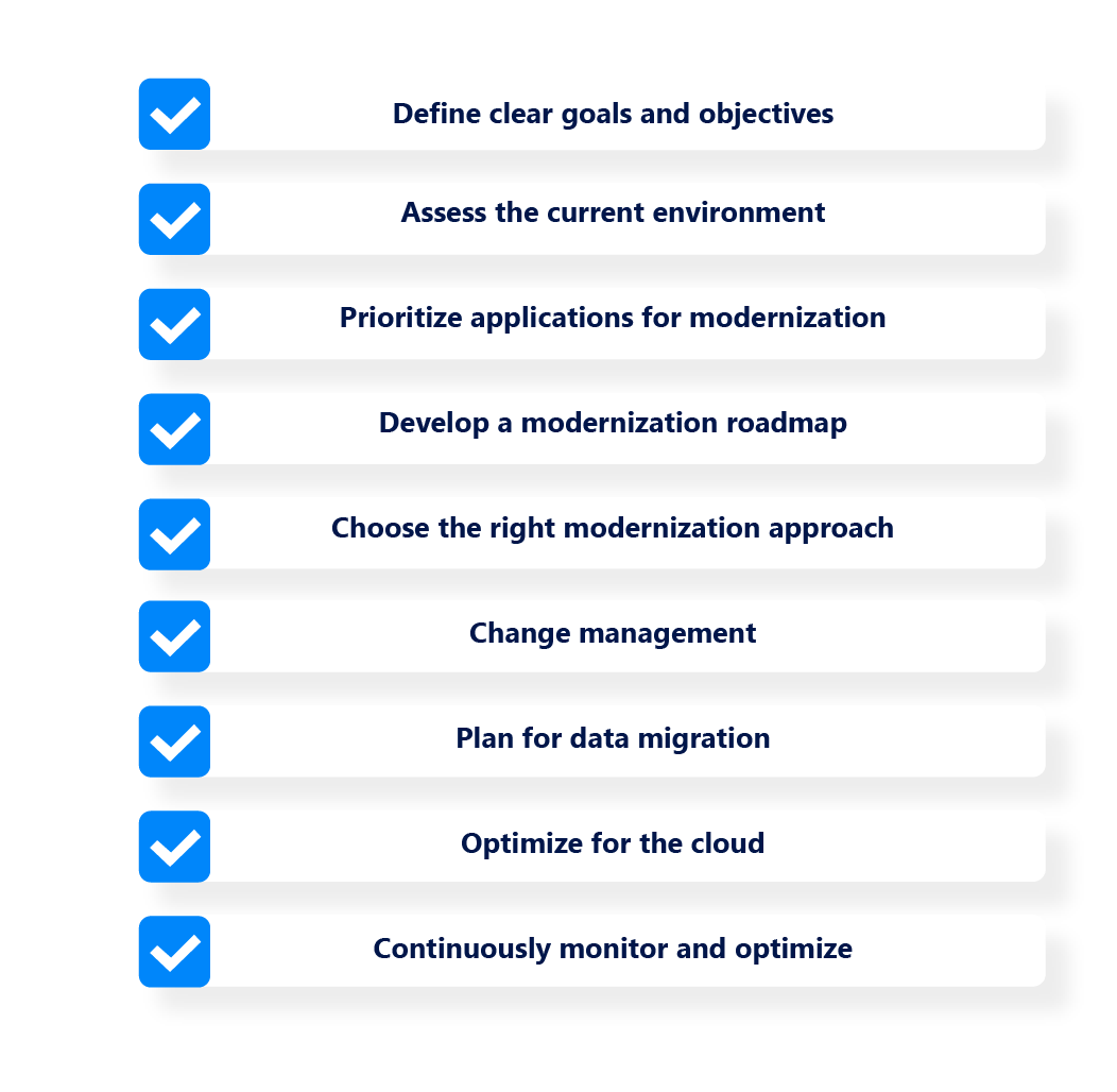 Best Practices Application Modernization